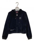 BlackEyePatchブラックアイパッチ）の古着「B EMBLEM VELOUR ZIP HOODIE」｜ブラック