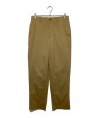 AURALEEオーラリー）の古着「WOOL SILK TROPICAL SLIT SLACKS」｜ベージュ