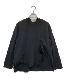 COMME des GARCONS（コムデギャルソン）の古着「フリルカットソー」｜ブラック