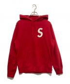 SUPREMEシュプリーム）の古着「S logo split hooded」｜レッド