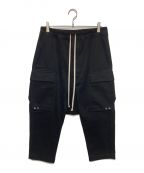 RICK OWENSリックオウエンス）の古着「Cargo Cropped Pants」｜ブラック