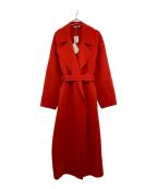 AURALEEオーラリー）の古着「「WOOL DOUBLE CLOTH HANDSEWNCOAT」｜レッド