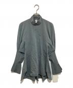 Mame Kurogouchiマメクロゴウチ）の古着「Cotton Chambray High Neck Blouse」｜グレー