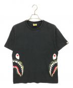 A BATHING APEアベイシングエイプ）の古着「S/S COMO SIDE SHARK Tee」｜ブラック