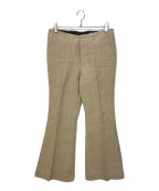 MADISON BLUEマディソンブルー）の古着「FLARE PANTS LINEN」｜ベージュ