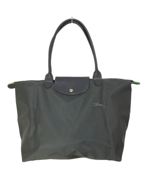 LONGCHAMP（ロンシャン）LONGCHAMP (ロンシャン) ルプリアージュ 折りたたみトートバッグ グレーの古着・服飾アイテム