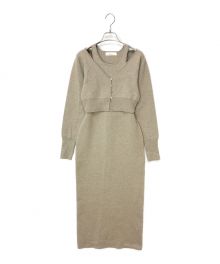 Louren（ローレン）の古着「ensemble knit onepiece」｜ベージュ