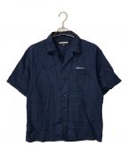 NEIGHBORHOODネイバーフッド）の古着「23SS SOLID-COLOR HAWAIIAN SHIRT シャツ」｜ネイビー