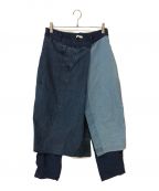 YEAH RIGHT!イェーライト）の古着「DENIM APRON PANTS」｜インディゴ