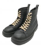 CTHYシティ）の古着「DOUBLE SOLE LETHER BOOTS」｜ブラック