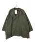 Y's（ワイズ）の古着「DOUBLE FACED TWILL NO COLLAR SHORT COAT」｜カーキ