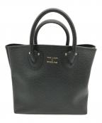 YOUNG & OLSEN The DRYGOODS STOREヤングアンドオルセン ザ ドライグッズストア）の古着「EMBOSSED LEATHER TOTE バッグ」｜ブラック