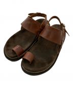 KAPTAIN SUNSHINE×PHIGVELキャプテンサンシャイン×フィグベル）の古着「GURKHA FOOTBED SANDALS」｜ブラウン