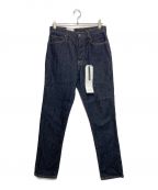 ARMANI EXCHANGEアルマーニ エクスチェンジ）の古着「MID RISE CARROT JEANS」｜ネイビー