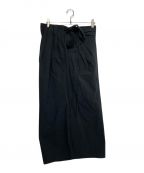 Mame Kurogouchiマメクロゴウチ）の古着「Dry Touch Cotton Wrap Style Skirt」｜ブラック