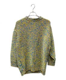 N.HOOLYWOOD（エヌ ハリウッド）の古着「CREWNECK KNIT クルーネックニット」｜イエロー×ブルー