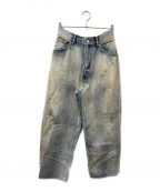 ANCELLMアンセルム）の古着「TAPERED 5P DENIM PANTS」｜ブルー