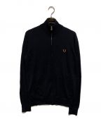 FRED PERRYフレッドペリー）の古着「CLASSIC ZIP THROUGH CARDIGAN」｜ブラック