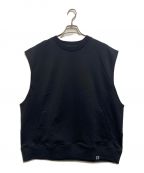 lanternランタン）の古着「URAKE NO SLEEVE VEST」｜ブラック