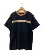 SUPREMEシュプリーム）の古着「chest stripe logo S/S TEE」｜ブラック