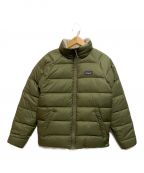 Patagoniaパタゴニア）の古着「Reversible Silent Down Fleece Jacket」｜グリーン