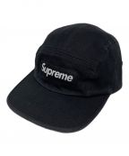 SUPREMEシュプリーム）の古着「Washed Chino Twill Camp Cap」｜ブラック