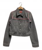 DIESELディーゼル）の古着「De-slimmy-sp1 Trucker Denim Jacket」｜ブラック