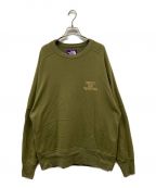 THE NORTHFACE PURPLELABELザ・ノースフェイス パープルレーベル）の古着「Field Crew Neck Sweat(フィールドクルーネックスウェット)　NT6250N」｜オリーブ