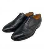 J.M.WESTONジェイエムウエストン）の古着「300 LAST:11 Classic Cap Toe キャップトゥオックスフォード ブラック ストレートチップシューズ 内羽根」｜ブラック