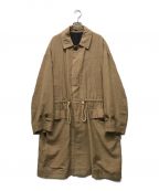 MARKAWAREマーカウェア）の古着「ORGANIC COTTON WEATHER CLOTH SINGLE TRENCH COAT/A20A-05CO01C/オーガニックコットンウェザークロースシングルトレンチコート」｜ベージュ