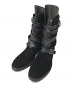 NO ID.ノーアイディー）の古着「ブーツ NO ID. ノーアイディー ベルテッドブーツ beltedboots FN834208-566F」｜ブラック