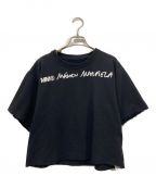 MM6 Maison Margielaエムエムシックス メゾンマルジェラ）の古着「ロゴスウェット MAISON MARGIELA メゾンマルジェラ S32GU0133-S25454 MM6 エムエムシックス クルーネック 半袖 クルーネック Tシャツ ブラック系 S32GU0133」｜ブラック