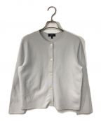 theoryセオリー）の古着「Wooster Crepe Knit Button FRT Cardi theory セオリー 01-4103725 24年モデル」｜シルバーミスト