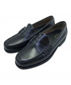 G.H.BASSジーエイチバス）の古着「BLACK RUBBER SOLE ローファー G.H.BASS ジーエイチバス LARSON BA11711D」｜ブラック