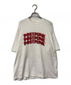 blurhms ROOTSTOCKブラームスルーツストック）の古着「POSTPUNK Print Tee BIG blurhms ROOTSTOCK ブラームスルーツストック ポストパンク プリントＴ日本製 bROOTS23S34」｜ホワイト