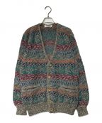 MISSONI UOMOミッソーニウオモ）の古着「アルパカ混Vネックカーディガン」｜マルチカラー