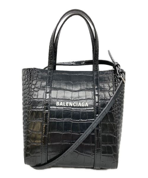 BALENCIAGA（バレンシアガ）BALENCIAGA (バレンシアガ) エブリデイXXS 2wayトートバッグ ブラックの古着・服飾アイテム