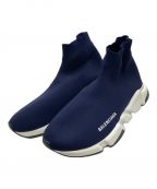 BALENCIAGAバレンシアガ）の古着「Speed Recycled ニット スニーカー」｜ネイビー