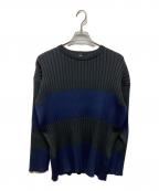 CFCLシーエフシーエル）の古着「FLUTED LONG SLEEVE TOP」｜ネイビー×ブラック