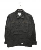 WTAPSダブルタップス）の古着「BUDS L/S MILITARY SHIRTS」｜ブラウン