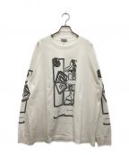 C.Eシーイー キャブエンプト）の古着「MD FRAGMENTS LONG SLEEVE T/エムディーフラグメントロングスリーブティー」｜ホワイト