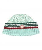 CASABLANCAカサブランカ）の古着「Textured Knit Beanie/テクスチャードニットビーニー/ニットキャップ」｜グリーン