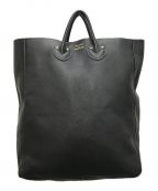 YOUNG & OLSEN The DRYGOODS STOREヤングアンドオルセン ザ ドライグッズストア）の古着「EMBOSSED LEATHER TOTE L/エンボスレザートート L」｜ブラック