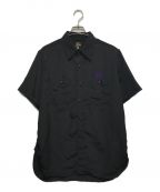 Needlesニードルズ）の古着「S/S WORK SHIRT Poly Cloth」｜ブラック