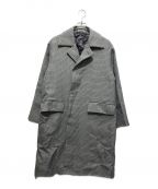 AURALEEオーラリー）の古着「DOUBLE FACE CHECK SOUTIEN COLLAR COAT」｜グレー