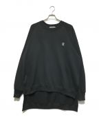 CDG×YIシーディージー×ヤマイチ）の古着「YI OVERSIZED LONG BACK SWEATSHIRT」｜ブラック