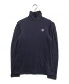 BORDERS at BALCONYボーダーズアットバルコニー）の古着「VOLUME SLEEVE TOP」｜ネイビー