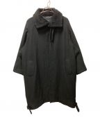 REGULATION Yohji Yamamotoレギュレーションヨウジヤマモト）の古着「MELTON R-B3 LONG-COAT」｜ブラック