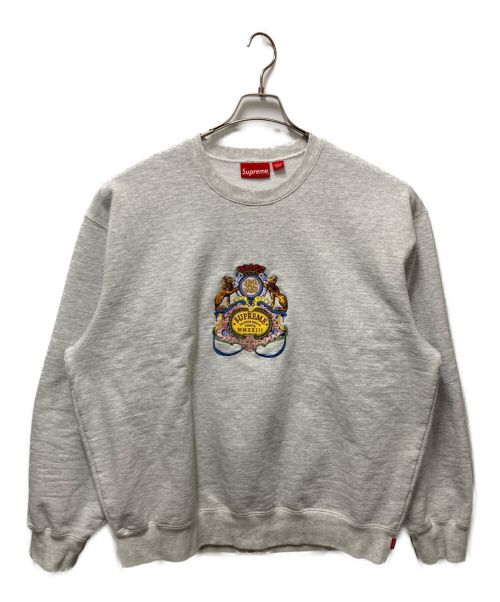 SUPREME（シュプリーム）SUPREME (シュプリーム) 23SS Crest Crewneck Sweat グレー サイズ:XLの古着・服飾アイテム