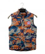 CANADA GOOSEカナダグース）の古着「Freestyle Crew Vest  フリースタイル クルー ベスト　カモフラダウンベスト4154MP」｜ブラウン×グレー